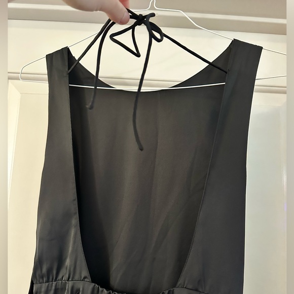 Abercrombie, size M, black satin dresss - Picture 3 of 7